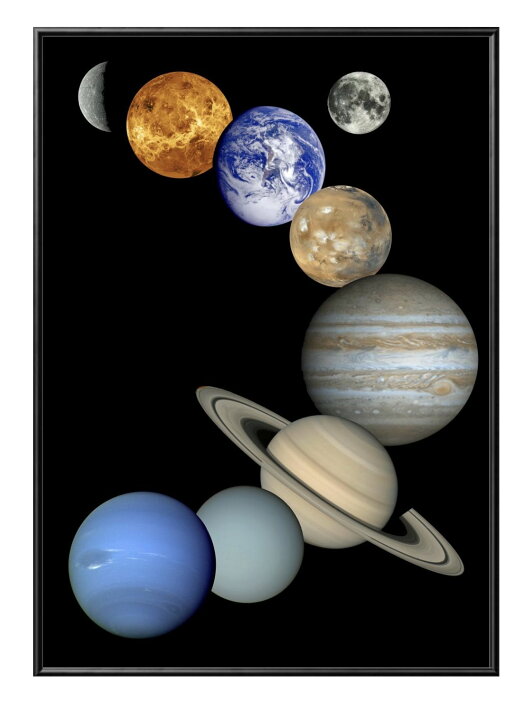 楽天市場】太陽系の惑星 A3 サイズ ポスター アート おしゃれ 絵画  