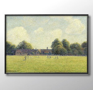 カミーユ ピサロ Hampton Court Green A3 サイズ ポスター アート おしゃれ 絵画 インテリア 北欧 イラスト マット紙 艶消し アートパネル 額 フレーム デザイン 壁掛け ギフト 新築祝い ディスプレ
