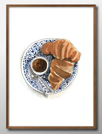 北欧 朝食 パン コーヒータイム カフェ A3 サイズ ポスター アート おしゃれ 絵画 インテリア 北欧 イラスト マット紙 艶消し アートパネル 額 フレーム デザイン 壁掛け ギフト 新築祝い ディスプレイ 速達 送料無料
