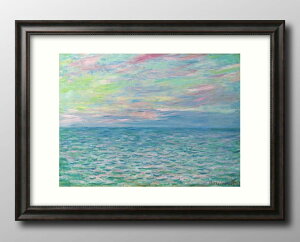 N[h l Coucher de soleil ? Pourville, pleine mer A3 TCY |X^[ A[g  G CeA k CXg }bg  A[gpl z t[ fUC Ǌ| Mtg Vzj