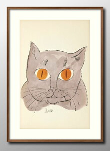 アンディ ウォーホル 猫 ネコ A3 サイズ ポスター アート おしゃれ 絵画 インテリア 北欧 イラスト マット紙 艶消し アートパネル 額 フレーム デザイン 壁掛け ギフト 新築祝い ディスプレイ