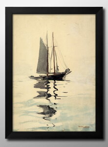 EBX[ z[}[ Two-masted Schooner with Dory A3 TCY |X^[ A[g  G CeA k CXg }bg  A[gpl z t[ fUC Ǌ| Mtg Vzj