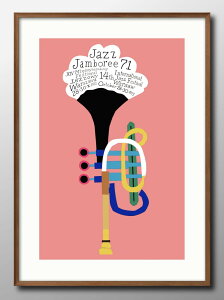 �|�[�����h 1964�N JAZZ �W���Y �t�F�X�e�B�o�� A3 �T�C�Y �|�X�^�[ �A�[�g ������� �G�� �C���e���A �k�� �C���X�g �}�b�g�� ������ �A�[�g�p�l�� �z �t���[�� �f�U�C�� �Ǌ|�� �M�t�g �V�z�j