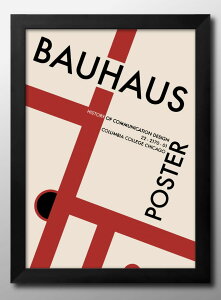 BAUHAUS バウハウス BAUHAUS レッドライン A3 サイズ ポスター アート おしゃれ 絵画 インテリア 北欧 イラスト マット紙 艶消し アートパネル 額 フレーム デザイン 壁掛け ギフト 新築祝い ディ