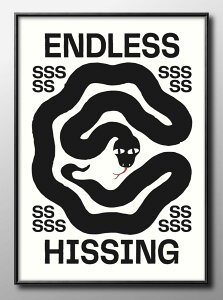 �X�l�[�N �� ENDLESS HISSING A3 �T�C�Y �|�X�^�[ �A�[�g ������� �G�� �C���e���A �k�� �C���X�g �}�b�g�� ������ �A�[�g�p�l�� �z �t���[�� �f�U�C�� �Ǌ|�� �M�t�g �V�z�j�� �f�B�X�v���C ���B 
