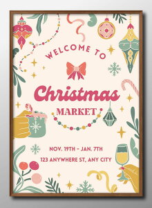 クリスマス ツリー Xmas A3 サイズ ポスター アート おしゃれ 絵画 インテリア 北欧 イラスト マット紙 艶消し アートパネル 額 フレーム デザイン 壁掛け ギフト 新築祝い ディスプレイ 速達