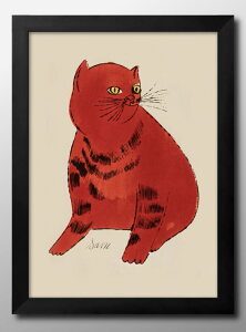 アンディ ウォーホル 猫 ネコ Sam アート A3 サイズ ポスター アート おしゃれ 絵画 インテリア 北欧 イラスト マット紙 艶消し アートパネル 額 フレーム デザイン 壁掛け ギフト 新築祝い