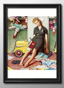 m[} bNEF Tired Salesgirl on Christmas Eve A3 TCY |X^[ A[g  G CeA k CXg }bg  A[gpl z t[ fUC Ǌ| Mtg Vz