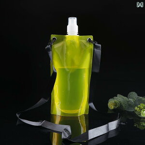 ウォーターバッグ 折りたたみ 給水袋 ポータブル 持ち運び アウトドア スポーツ 防災 非常 登山 サイクリング ストラップ ボトル 650ml コンパクト