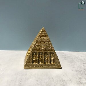 置物 おしゃれ 卓上 オーナメント リビング 装飾品 クフ王 ピラミドル 模型 エジプト レトロ サンドボックス 金 カーキ ローズゴールド シンボル