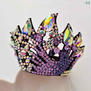 新体操 髪飾り 衣装 子供 女の子 お団子ヘア クラウン 孔雀 ラインストーン レザー キラキラ おしゃれ プリンセス アクセサリー 紫 白 ピンク ダンス フィギュアスケート