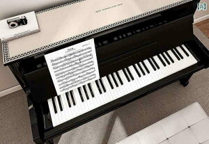 ピアノ カバー シンプル トップ ハーフ PVC 拭き取り 可 洗濯不要 ダスト パッド 防 水 油 保護 電子 キーボード アップライト 滑りにくい 多 花