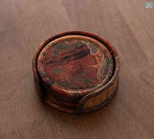 コースター おしゃれ キッチン 雑貨 インテリア 竹 布 家庭 レトロ 火傷防止 断熱 両面 パッド セット 収納 円形 ティータイム コップ グラス