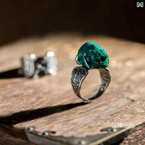 指輪 レディース 空枠 エスニック リング ホルダー レディース シルバー レトロ 象嵌 個性 DIY アクセサリー 調節可能