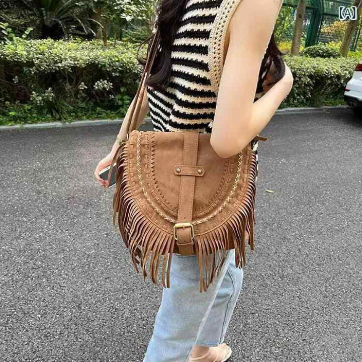 楽天市場】おしゃれ ショルダーバッグ かばん 人工皮革 タッセル 