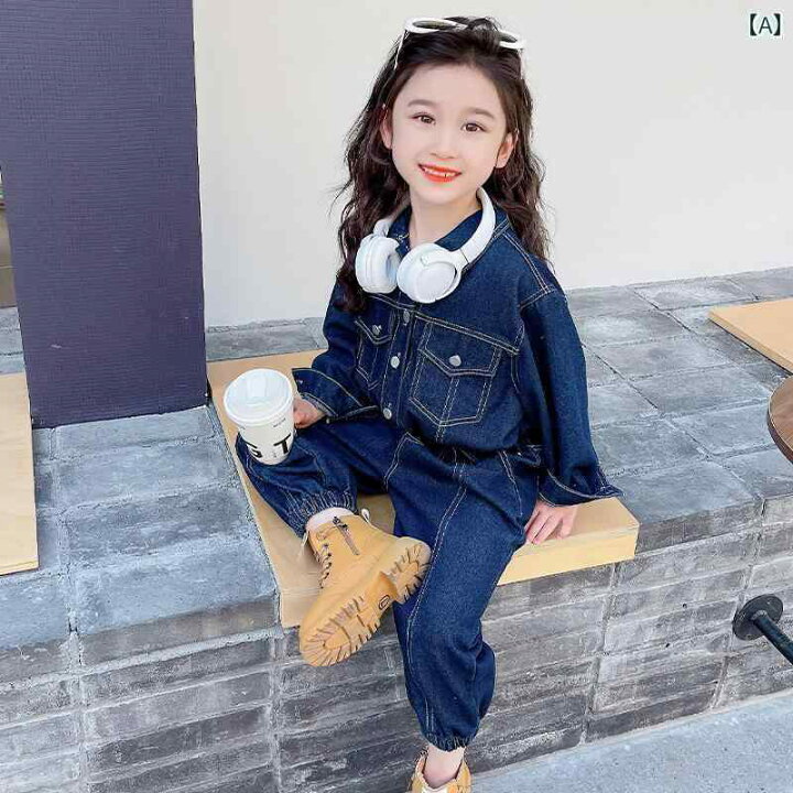 楽天市場】キッズ 女の子 服 セットアップベビー デニム パンツ こども  