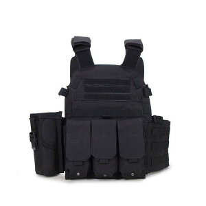 タクティカルベスト サバイバルゲーム ミリタリー品 サバゲー 装備 多 通気性 面ファスナー ボディーアーマー 胸部 保護 収納 黒 緑