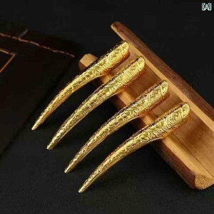 ネイルリング レディース 爪 指 デコレーション アート 個性 舞台 小道具 アクセサリー ハロウィン パーティー コスプレ プレゼント おしゃれ キラキラ ゴージャス 中国風 ゴールド