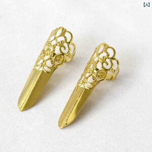 ネイルリング レディース 爪 指 デコレーション アート 個性 舞台 小道具 アクセサリー パーティー コスプレ プレゼント ゴージャス おしゃれ シルバー ゴールド 黒