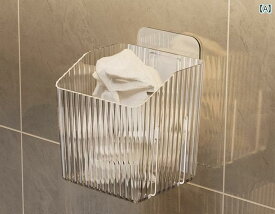 壁掛け 収納 ボックス 浴室 洗面化粧台 フェイシャルタオル ヘアアクセサリー 小物入れ 家庭 シンプル おしゃれ 透明 グレー 無地