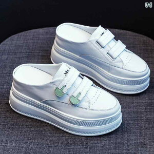 かかし スニーカー レディース 厚 履きやい 身長アップ スリッパ 春夏 面ファスナー 通気性 軽量 滑りにくい カジュアル スポーティ 白 黒