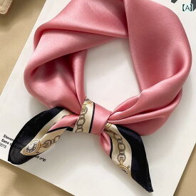 春 スカーフ レディース 正方形 53cm 薄手 ソフト 日焼け対策 おしゃれ ストライプ ヒョウ柄 ドット プリント ピンク 紺 黒 ギフト 母の日 誕生日