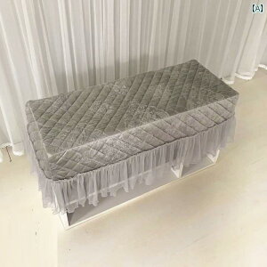 スツールカバー おしゃれ モダン 韓国 長方形 四角 玄関 家庭 リビング 椅子 大きめサイズ レース 刺? ピンク グレー 茶 シンプル キルティング