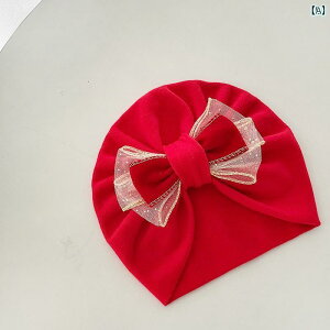 赤ちゃん ターバン 帽子 ハット ベビー 幼児 秋冬 コットン 新生児 女の子 プルオーバー りぼん 韓国 つばし かわいい 防風 防寒 赤