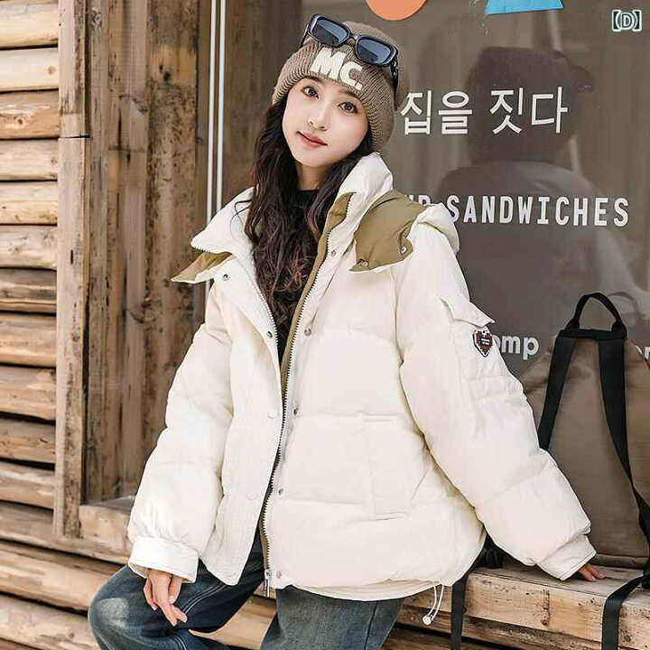 楽天市場】ダウンジャケット レディース ティーンズ 女子学生 韓国風 