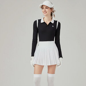 Tシャツ レディース 女性用 ゴルフウェア ゴルフ練習 トップス 長袖 ロングスリーブ UVカット 紫外線対策 日焼け対策 吸汗速乾 通気性 ストレッチ スタイルアップ 着痩せ 細見え 春秋 スポー