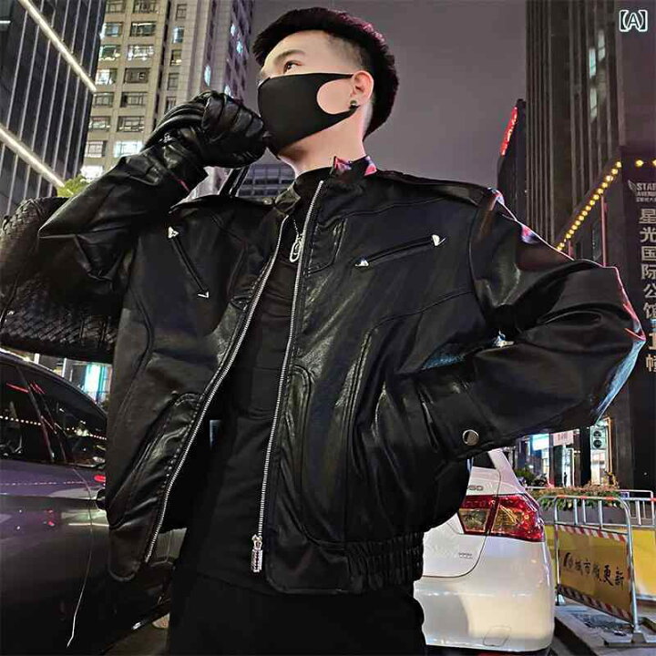 楽天市場】アウター メンズ カジュアル おしゃれ 黒 ストリート 