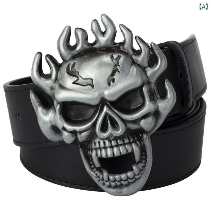 楽天市場】ベルト スカル ドクロ 骸骨 メンズ ゴースト ヘッド  