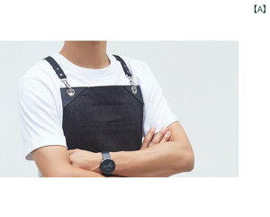 ガーデニングエン レディース メンズ 料理 家庭 キッチン おしゃれ アウトドア デニム バリスタ サスペンダー ガーデニング レストラン 作業服 ブラック グレー