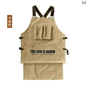 ガーデニングエン レディース メンズ 料理 家庭 キッチン おしゃれ アウトドア キャンバス キャンプ 作業服 カーキ グリーン ブラック