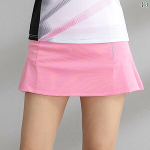 バドミントン ウェア スポーツ レディース おしゃれ ユニフォーム ショート テニス プリーツ ランニング スカート パンツ フェイクセットアップ ピンク ホワイト ブラック