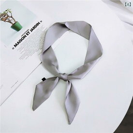 スカーフ おしゃれ レディース ストール 薄手 ロング ショート バッグ リボン イエロー ワインレッド グレー