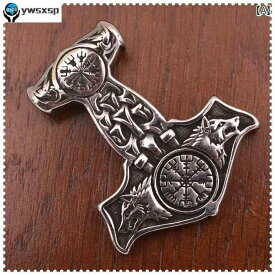 ネックレス メンズ ファッション アクセサリー ジュエリー ウルフヘッド ペンダント パンク チタン