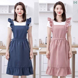 レディース エン おしゃれ カフェ 飲食店 キッチン 料理 家事 普段使い 母の日 プレゼント 小さめ フレッシュ 綿 家庭 調理 韓国 レース かわいい