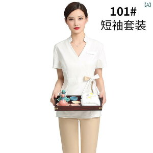 エステ ユニフォーム 制服 サロン スパ マッサージ リラクゼーション エステシャン セラピスト レディース 秋冬 センター 健康 クラブ 足 湯 ショップ 足 つぼ 七分袖