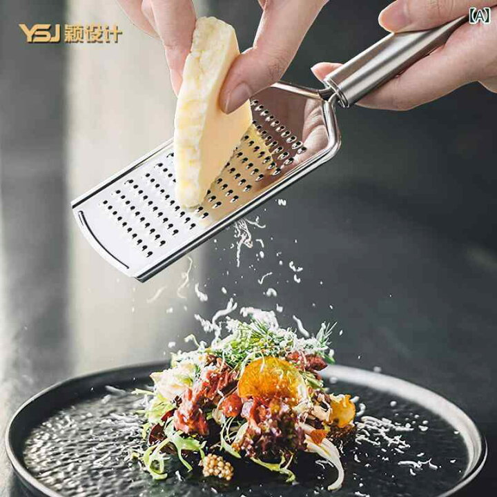 回転式チーズおろし器ステンレスチーズグレーターチーズ削り器ロータリーシュレッダーコンテナ付きキッチン用品 : MOIBUNKAYahoo!SHOP -  通販 - Yahoo!ショッピング おろし器 レモンシュレッダー手動チーズおろし器野菜おろし器ピーラーステンレス鋼チーズシュレッダー