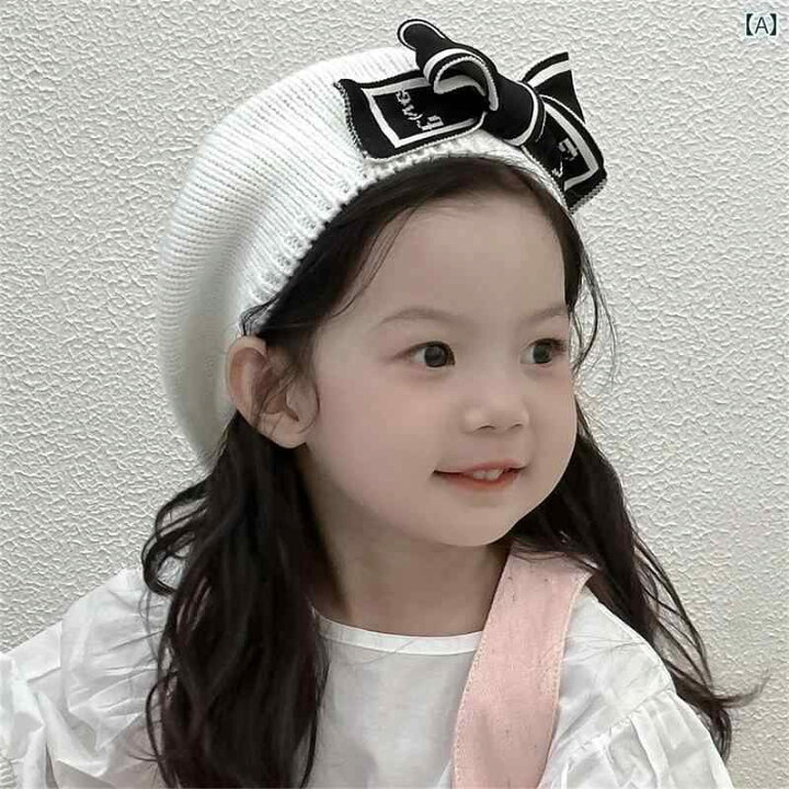 楽天市場】キッズ ベビー ベレー帽 女の子 リボン プリンセス 子供 