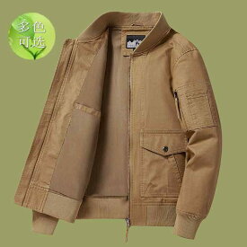 ベースボール カラー ジャケット 春秋 綿 ウォッシュ アメカジ ジャケット トップス