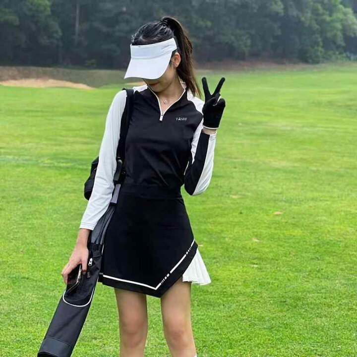 楽天市場】ゴルフウェア レディース おしゃれ 韓国 夏 長袖 トップス 