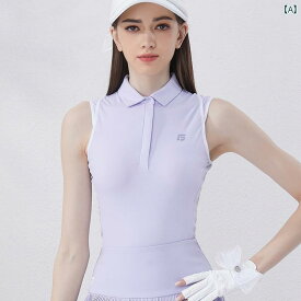 ゴルフウェア レディース おしゃれ 夏 テニス 半袖 スカート セットアップ 韓国 ノースリーブトップス スリム プリーツ スカート