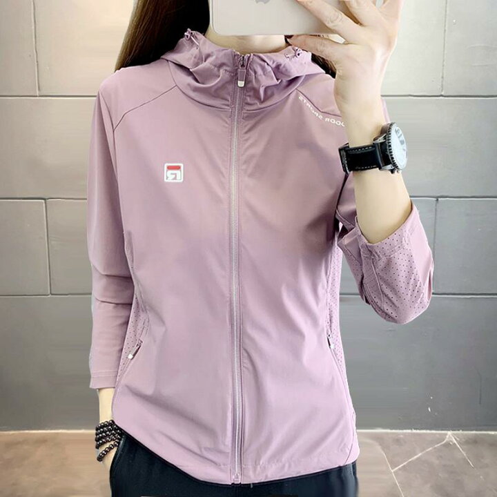スポーツウエア レディース トップス 夏用 アウトドア 日焼け防止 服 女性用 薄手 涼しく 伸縮性 通気性 スポーツ ウィンドブレーカージャケット 男性用 紫外線 防止 肌着