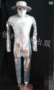 パフォーマンス 衣装 派手 セクシー コスプレ バー オープニング ダンス ミラー 反射 ジャンプスーツ 服 バー リード ダンス ゴーゴー ステージ 服
