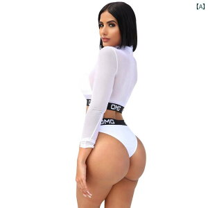 パフォーマンス 衣装 派手 セクシー コスプレ 魅惑 ビキニ ストレッチメッシュ 水着 3 点 セット キャバ リード ダンサー ステージ スーツ