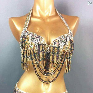 パフォーマンス 衣装 セクシー 舞台 ステージ 大人 ベリーダンス トップスス ブラジャー スパンコール キラキラ キラキラ キラキラ ビーズ 刺繍 ブラジャー レディース