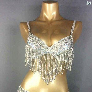 パフォーマンス 衣装 セクシー 舞台 ステージ ベリーダンス トップスス 競技 服 インド ダンス キャバ ブラ トップスス スビーズ 刺繍 ブラジャー スパンコール キラキラ キラキラ キラキラ