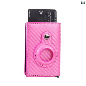 メンズ ファッション アイテム おしゃれ プレゼント 盗難 防止 ブラシ 自動 排出 カード バッグ 保護 カバー 金属 カードホルダー シンプル 財布 垂直